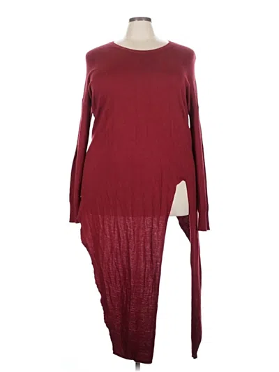 Pre-owned Universal Standard Pullover Sweater In Burgundy