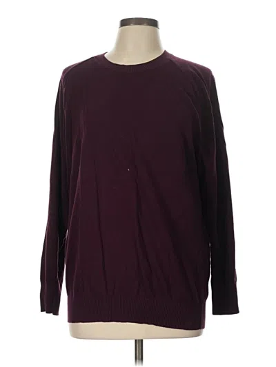 Pre-owned Universal Standard Pullover Sweater In Burgundy