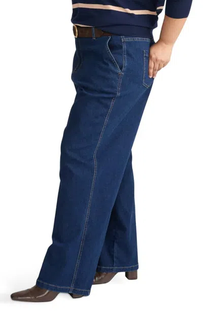 Universal Standard Ramona High Waist Wide Leg Jeans In Blue