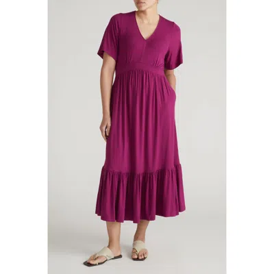 Universal Standard Ravello Liquid Jersey Midi Dress In Pink