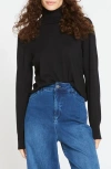 Universal Standard Renee Raglan Sleeve Turtleneck Sweater In Black