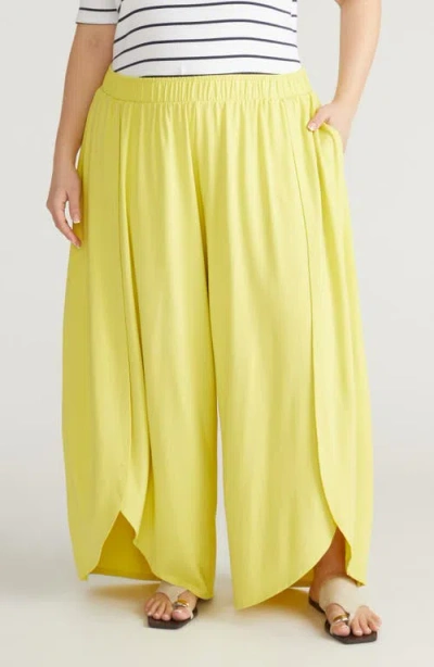 Universal Standard Rey Divine Jersey Pants In Yellow