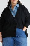 Universal Standard Rib Cardigan In Black