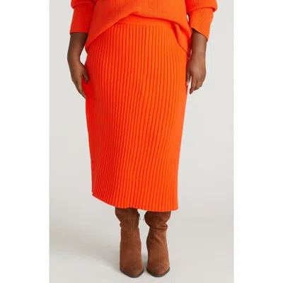Universal Standard Risa Better Than Wool Sweater Midi Skirt In Brown