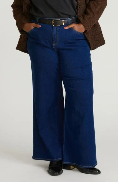 Universal Standard Roxy High Waist Relaxed Bootcut Jeans In Blue