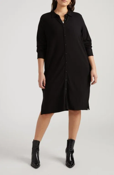 Universal Standard Sally Long Sleeve Shirtdress