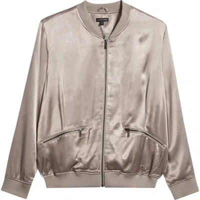 Universal Standard Satin Bomber In Mollusc