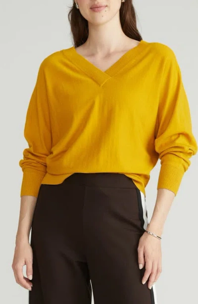 Universal Standard Savvy Sweater In Mustard