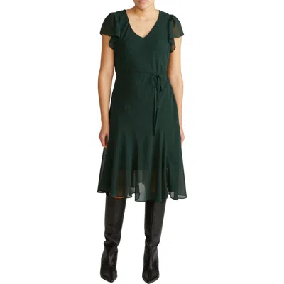 Universal Standard Sevilla Chiffon Dress In Green