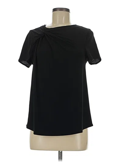 Pre-owned Universal Standard Short Sleeve Blouse In Black