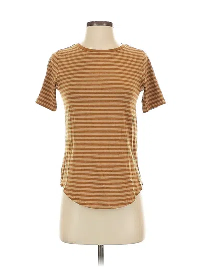 Pre-owned Universal Standard Short Sleeve T-shirt In Brown