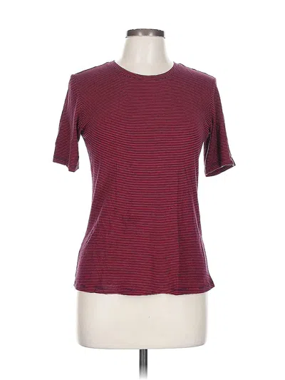 Pre-owned Universal Standard Short Sleeve T-shirt In Burgundy