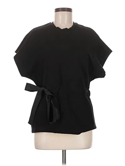 Pre-owned Universal Standard Short Sleeve Top Black Crew Neck Tops