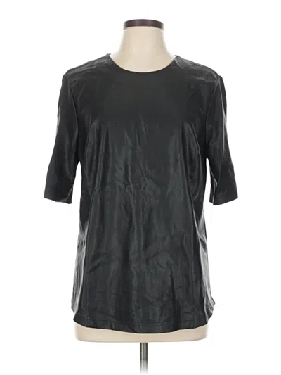 Pre-owned Universal Standard Short Sleeve Top Black Crew Neck Tops
