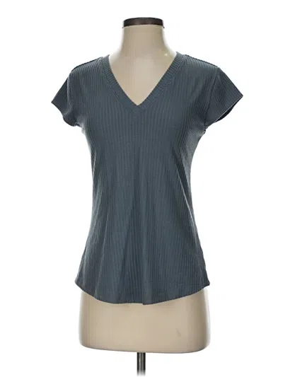 Pre-owned Universal Standard Short Sleeve Top Gray V-neck Tops