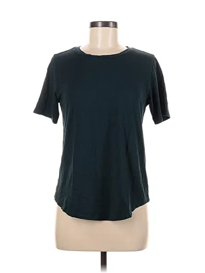 Pre-owned Universal Standard Short Sleeve Top Teal Crew Neck Tops In Blue