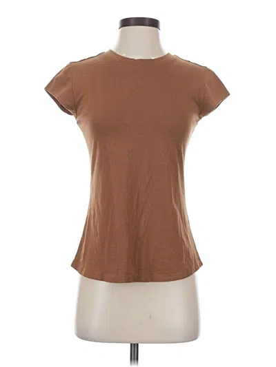 Pre-owned Universal Standard Short Sleeve T-shirt In Brown