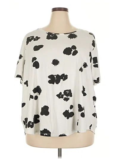 Pre-owned Universal Standard Short Sleeve T-shirt In Ivory
