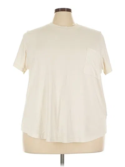 Pre-owned Universal Standard Short Sleeve T-shirt In Ivory