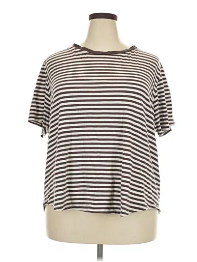 Pre-owned Universal Standard Short Sleeve T-shirt In Ivory