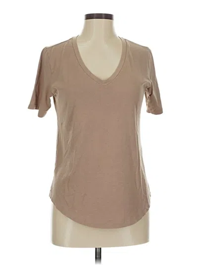 Pre-owned Universal Standard Short Sleeve T-shirt In Tan
