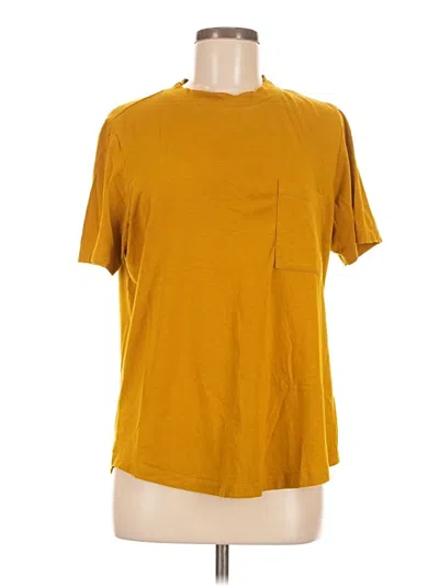 Pre-owned Universal Standard Short Sleeve T-shirt In Yellow