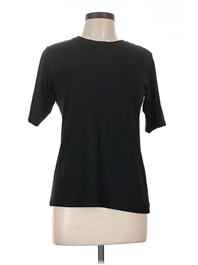 Pre-owned Universal Standard Short Sleeve Turtleneck In Black