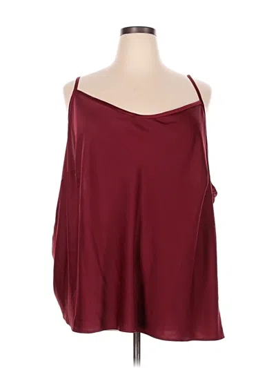 Pre-owned Universal Standard Sleeveless Blouse In Burgundy