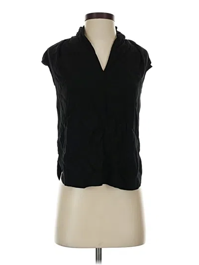 Pre-owned Universal Standard Sleeveless Button Down Shirt In Black