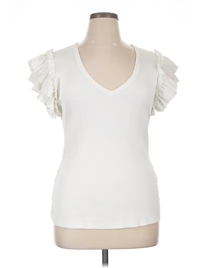 Pre-owned Universal Standard Sleeveless T-shirt In Ivory