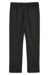 Universal Standard Smart Elastic Waist Ponte Pants In Charcoal Houndstooth