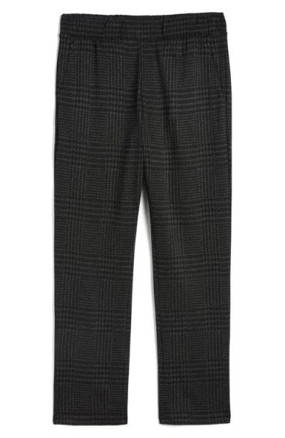Universal Standard Smart Elastic Waist Ponte Pants In Charcoal Houndstooth