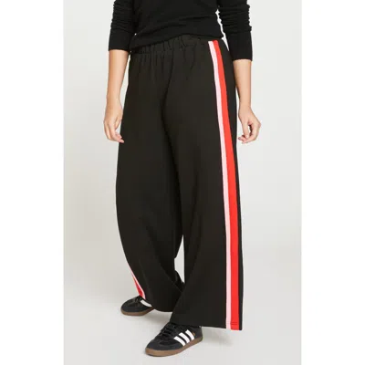 Universal Standard Stephanie Ponte Wide Leg Pants In Black