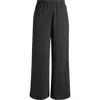 Universal Standard Stephanie Wide Leg Ponte Pants In Charcoal Houndstooth