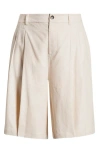 Universal Standard Tailored Linen Blend Shorts In Ecru