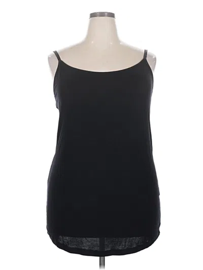 Pre-owned Universal Standard Tank Top Black Strapless Neckline Tops