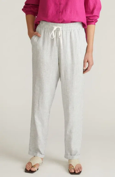 Universal Standard Tapered Drawstring Pants In Beach Stripe - Yarn