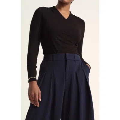 Universal Standard Tau Jersey Top In Black
