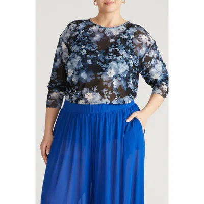 Universal Standard Thames Fog Sheer Mesh Top In Multi