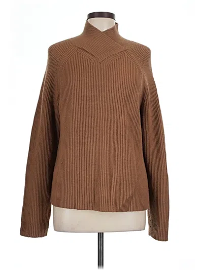 Pre-owned Universal Standard Turtleneck Sweater In Brown