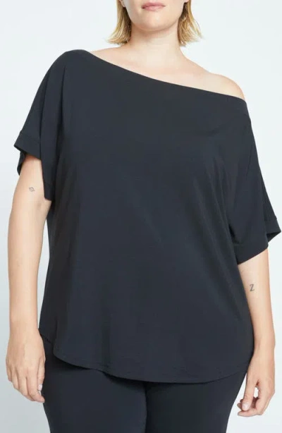 Universal Standard Ultimates Dolci One-shoulder Top In Black