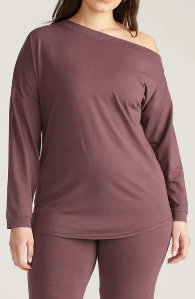 Universal Standard Ultimates Dolci One-shoulder Top In Purple