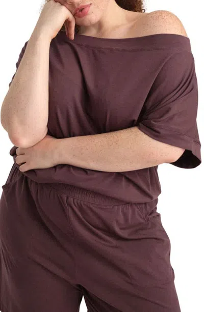 Universal Standard Ultimates Dolci One-shoulder Top In Brown