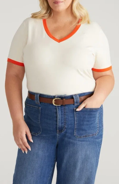 Universal Standard V-rex Tee In White