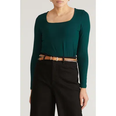 Universal Standard Valentine Liquid Jersey Top In Green