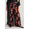 Universal Standard Verbena Wide Leg Voile Pants In Nightbloom Print