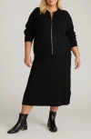 Universal Standard Vicki Zip-up Cardigan In Black