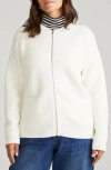 Universal Standard Vicki Zip-up Cardigan In Neutral