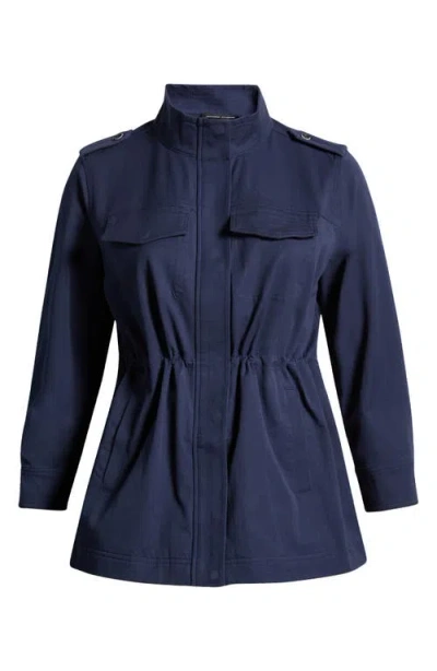 Universal Standard Vineyard Stretch Twill Jacket In Navy