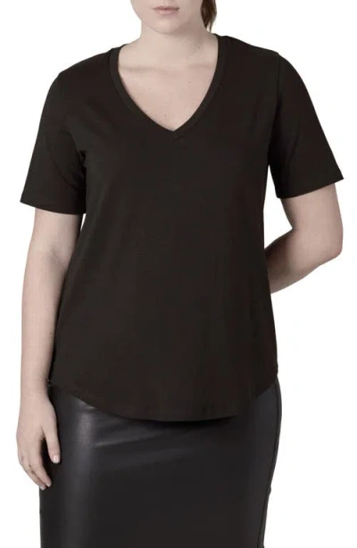 Universal Standard V-rex Tee In Black